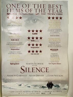 Silence (2016) Original Double-Sided Movie Poster 27x40 – Martin Scorsese Film